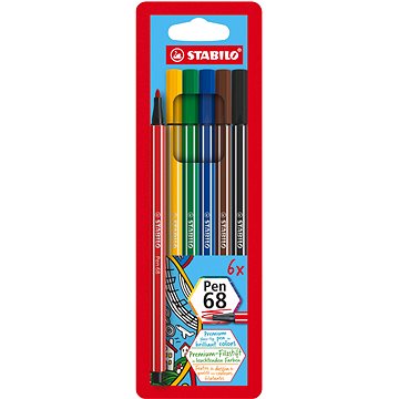 STABILO Pen 68 pouzdro 6 barev (4006381111683)