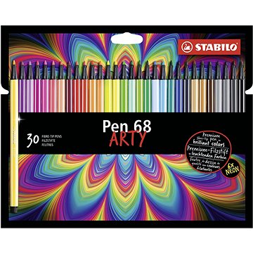 STABILO Pen 68 kartonové pouzdro ARTY 30 barev (4006381547062)