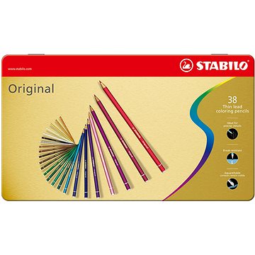 STABILO Original kovové pouzdro 38 barev (4006381320306)