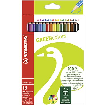 STABILO GREENcolors pouzdro 18 barev (4006381366083)