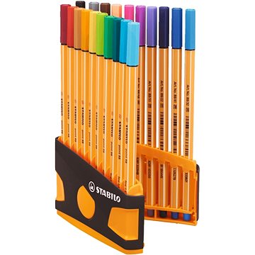 STABILO point 88 ColorParade pouzdro antracit/oranžová 20 barev (4006381552486)