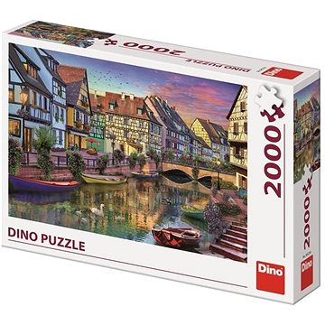 Dino romantický podvečer 2000 puzzle (8590878561236)
