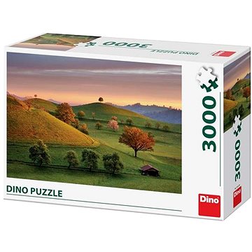 Dino pohádkový východ slunce 3000 puzzle (8590878563216)
