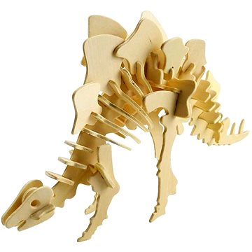 Dřevěné 3D puzzle - Stegosaurus (6946785101478)