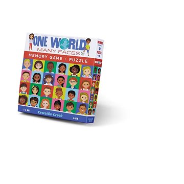 Puzzle a paměťová hra - Tváře světa (48 ks) (732396775230)