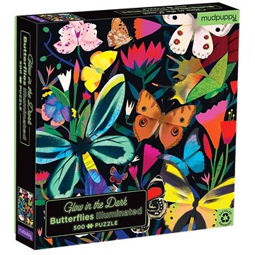 Svíticí puzzle - Motýli (500 ks) (9780735366640)