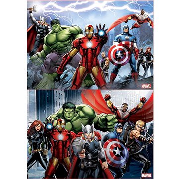 Puzzle Avengers - Sjednocení 2x100 dílků (8412668157712)