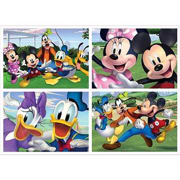 Puzzle Mickey Mouse a přátelé 4v1 (20,40,60,80 dílků) (8412668186279)