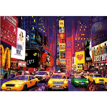 Svítící puzzle Times Square, New York 1000 dílků (8412668184992)