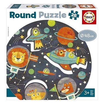 Kulaté puzzle Vesmír 28 dílků (8412668189089)
