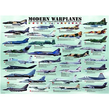 Puzzle Moderní bojová letadla 1000 dílků (628136600767)