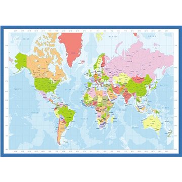 Puzzle Mapa světa 1000 dílků (628136612715)