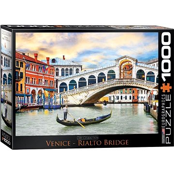 Puzzle Most Rialto, Benátky 1000 dílků (628136607667)