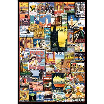 Puzzle Cestovatelské plakáty 1000 dílků (628136607551)
