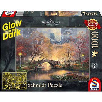 Svítící puzzle Podzimní Central Park, New York 1000 dílků (4001504594961)