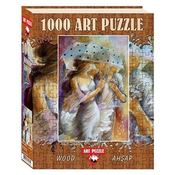 Dřevěné puzzle Čerpací stanice 1000 dílků (8697950844376)