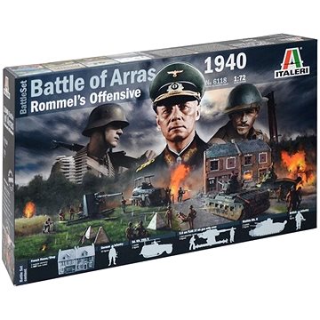 Model Kit diorama 6118 - WWII BATTLESET - Battle of Arras 1940 - Rommel's Offensive (8001283061186)