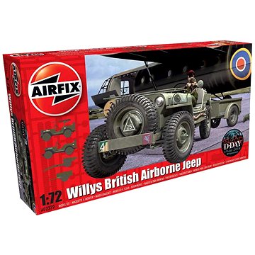 Classic Kit military A02339 - Willys Jeep, Trailer & 6PDR Gun (5014429023392)