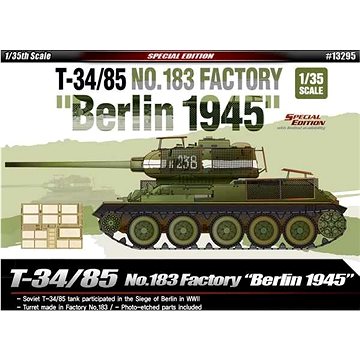 Model Kit tank 13295 - T-34/85 No.183 Factory "Berlin 1945" (8809258924654)