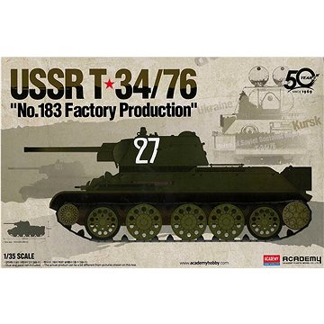 Model Kit tank 13505 - USSR T-34/76 "No.183 Factory Production" (8809258925712)