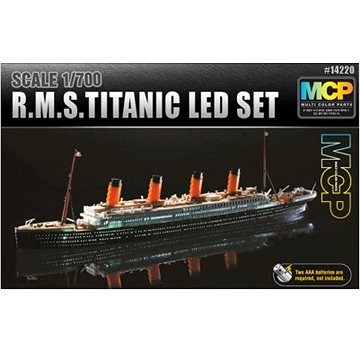 Model Kit loď 14220 - R.M.S. TITANIC + LED SET MCP (8809258923886)
