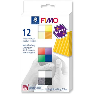 FIMO efekt sada 12 barev 25g (4007817053461)