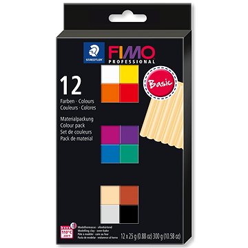 FIMO professional sada 12 barev 25 g BASIC (4007817053485)
