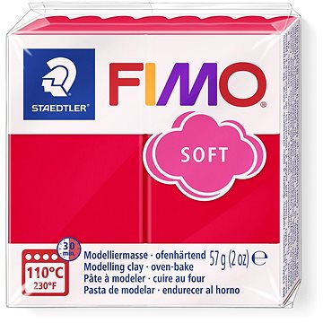 FIMO soft 8020 56g červená (4006608809492)