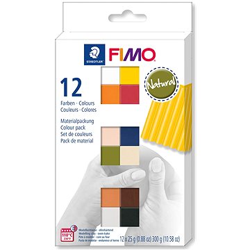 FIMO soft sada 12 barev 25 g NATURAL (4007817053430)