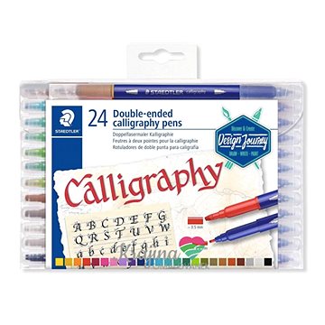 STAEDTLER Calligraph Duo 2,0/3,5 mm kaligrafický, oboustranný, 24 barev (4007817042915)