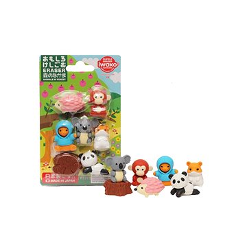 Iwako Forest Animals Set - balení 7 ks (4991685201218)