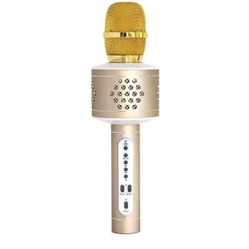 Teddies Mikrofon karaoke Bluetooth zlatý (8592190854027)