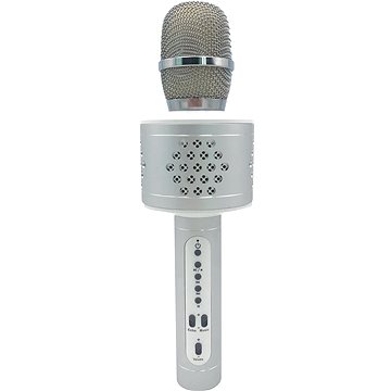 Teddies Mikrofon karaoke Bluetooth stříbrný (8592190854386)
