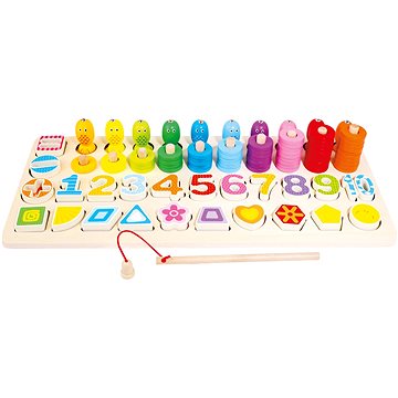 Bino Dětská dřevěná edukativní hra (4019359882126)