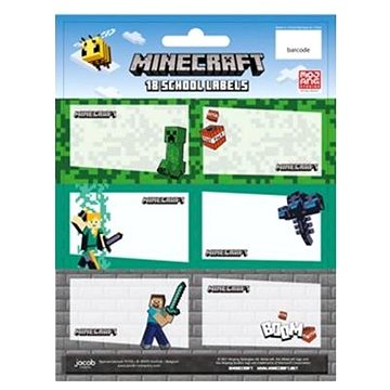 Značka Made - Samolepky Minecraft 18 ks