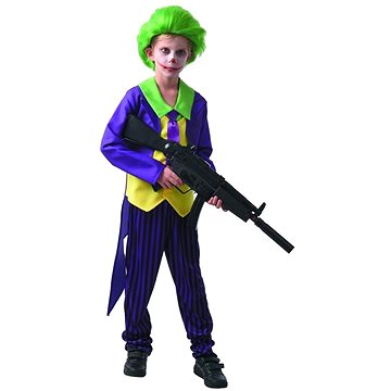 Šaty na karneval - šílený klaun, 120 - 130 cm (8590756093132)