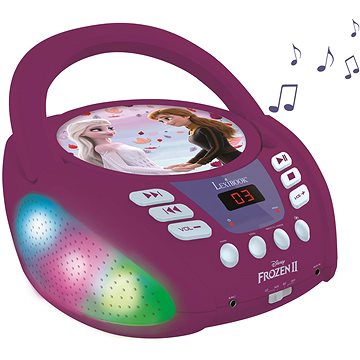 Lexibook Disney Frozen Bluetooth CD přehrávač se světly (3380743090252)