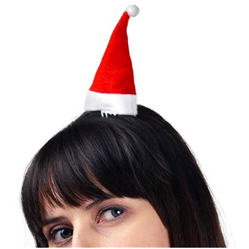 Mini čepice santa claus na sponce - vánoce, 2 ks (5907667298007)