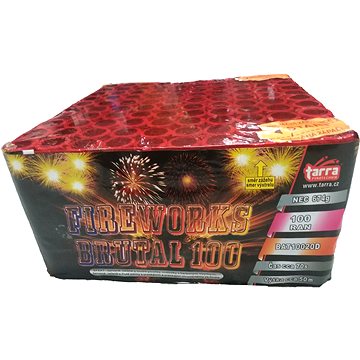 Ohňostroj - baterie výmetnic fireworks brutal 100 ran (8595596319565)
