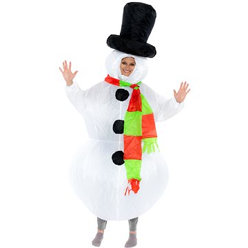Nafukovací kostým pro dospělé kostým Snowman (HRAbz25275)