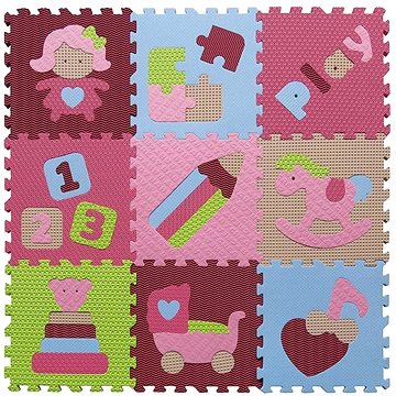 Baby great Pěnové puzzle Holčičí hračky SX (30x30) (8595146111137)