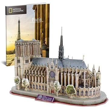 Cubicfun 3D puzzle National Geographic: Katedrála Notre-Dame 128 dílků (6944588209865)