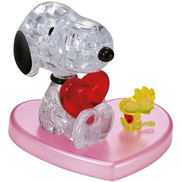 KCM Kinzel 3D Crystal puzzle Zamilovaný Snoopy 34 dílků (4018928591841)