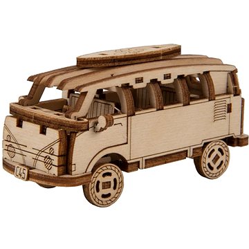Wooden city 3D puzzle Superfast Minibus Retro (5903641494151)