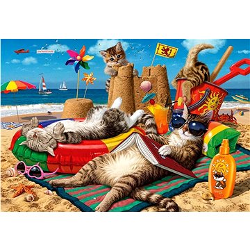 Anatolian Puzzle Kočky na pláži 260 dílků (8698543133228)