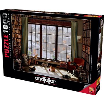 Anatolian Puzzle Kočky u okna 1000 dílků (8698543110656)
