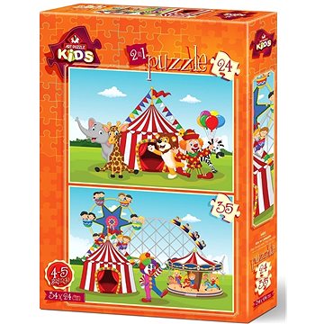 Art puzzle Puzzle Cirkus a lunapark 24+35 dílků (8697950844918)