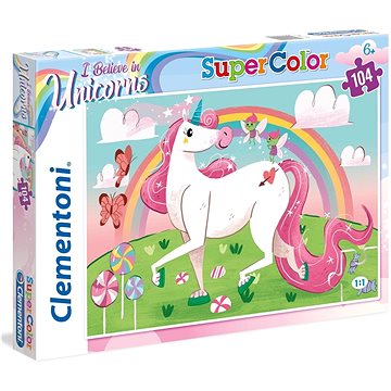 Clementoni Briliant puzzle I Believe in Unicorns 104 dílků (8005125271092)