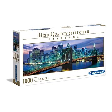 Clementoni Panoramatické puzzle Brooklynský most, New York 1000 dílků (8005125394340)