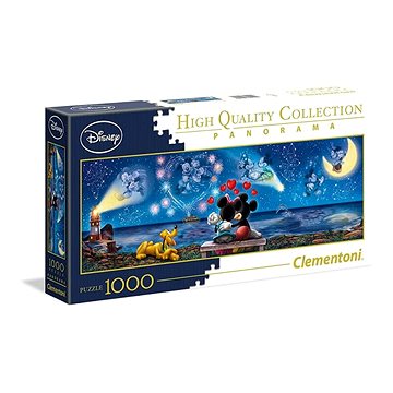 Clementoni Panoramatické puzzle Mickey a Minnie 1000 dílků (8005125394494)